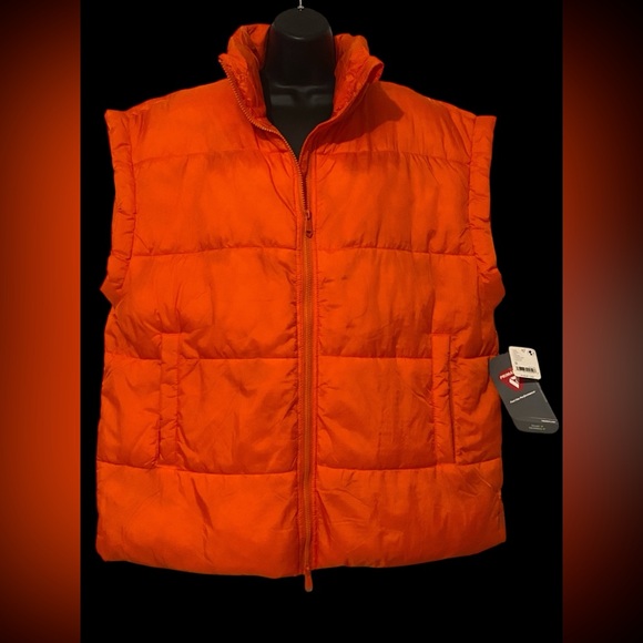 FP Movement Orange Puffer Vest | Free People | In a Bubble Oversized Vest NWT M - Picture 5 of 11